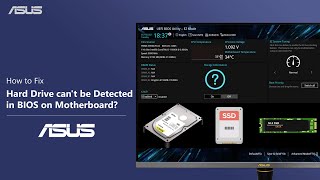 How to Fix Hard Drive cant be Detected in BIOS on Motherboard  ASUS SUPPORT [upl. by Orrocos296]