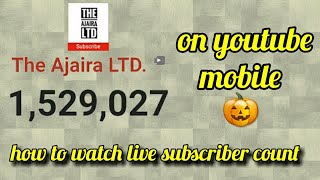 How to watch live subscriber count on youtube in bangla [upl. by Copeland]