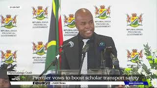 Mpumalanga Crash  Premier vows to boost scholar transport safety [upl. by Hanae182]