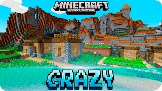 Minecraft PE Seeds  Crazy and Weird Village Seeds 0160  0150 MCPE [upl. by Emeline]