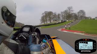 Cadwell Park Race 2 April 2018 Sam Moss 31 125 Open Superkart [upl. by Anahsor]