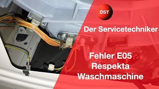 Respekta Waschmaschine Fehlermeldung E05 [upl. by Fenn]