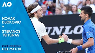 Novak Djokovic v Tsitsipas Full Match  Australian Open 2024 Exhibition [upl. by Yorel]