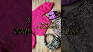 How I’d style my newly finished pink handknit jumper 💞 [upl. by Paule350]