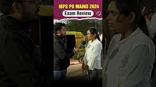 IBPS PO Mains 2024 Student Review 🔥 ibpspomains examanalysis pw shorts [upl. by Vinita]