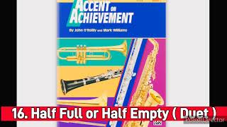 16 Half Full or Half Empty  Duet  II Accent on Achievement Book 1 [upl. by Herrick842]