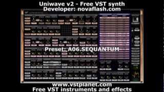 Uniwave v2  Free VST synth  vstplanetcom [upl. by Ursuline]