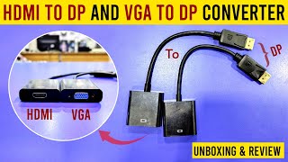 DP To HDMI  DP To VGA  Easy To Use  Very Usefill Product  GCCCare [upl. by Naor]