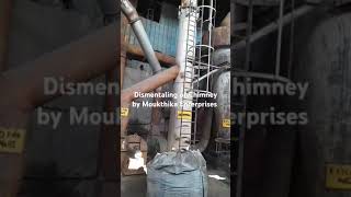 heavystructure trendingvedios chimney dismentaling furnace [upl. by Forrest]