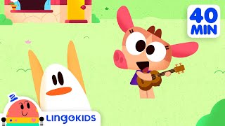 Head Shoulders Knees and Toes 🎶  More Fun Songs for Kids  Lingokids [upl. by Stasny]