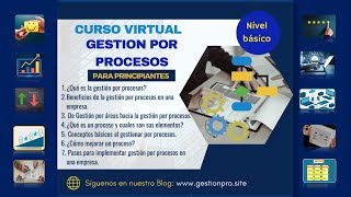 CURSO VIRTUAL quotGESTION POR PROCESOSquot para PRINCIPIANTES [upl. by Towbin]