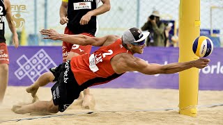 Mens Most SPECTACULAR Saves of All Time  Highlights from the Beach Volleyball World [upl. by Eniarral571]