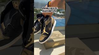 Early look Jordan 1 High Black and Gold aka Metallic Gold Cop or Not sneakerhead jordan [upl. by Ydnys449]