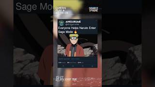 Naruto Shippuden Blood Prison  EditAmv  Everyone helps Naruto enter Sage mode naruto shorts [upl. by Siurtemed331]