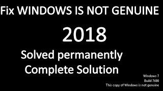 Solved Get Permanent Fix of Windows 7 Build 7601 not Genuine Loader 222 not working [upl. by Dixil]