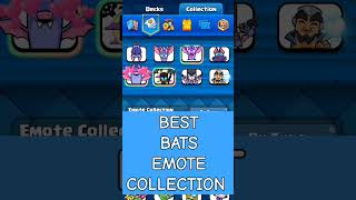 BEST BATS EMOTE COLLECTION clashroyale emote clashroyaleemote emotechallenge emoteroyale [upl. by Aznaed99]