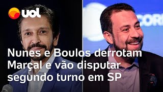 Boulos e Nunes vão ao segundo turno em São Paulo Pablo Marçal fica em 3º lugar [upl. by Rotceh]