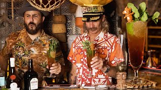 Home Tiki Bar Tour The Raffles Gin Sling [upl. by Shinberg]