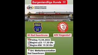 Highlights SC Bad Sauerbrunn vs ASV Siegendorf [upl. by Crispas900]