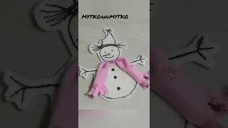 Embroidered snowman on a regular sewing machine MYTKOandMYTKO [upl. by Eetsim97]