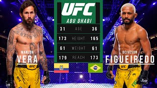 MARLON VERA vs DEIVESON FIGUEIREDO FULL FIGHT UFC ABU DHABI [upl. by Maleen]