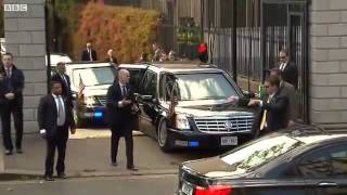 Barack Obamas Limo quotThe Beastquot Gets stuck in Dublin [upl. by Eittap]