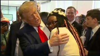 Trump After Kissing Black Woman “I’m Never Going Back Home to the First Lady [upl. by Joachima]