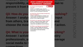 Most Common Job Interview Questions and Answers [upl. by Beedon784]