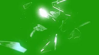 🟩Efecto CRISTAL ROTO camara lenta pantalla verde  Sonido vidrio destrozado chroma key  🔊 [upl. by Aivatnwahs]