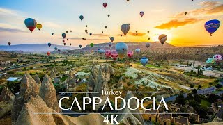 Cappadocia Turkey 🇹🇷 Hot Air Balloon 4k Drone [upl. by Vonni]