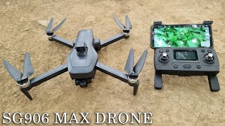 সস্তায় প্রফেশনাল ড্রোন ক্যামেরা SG906 Max Drone camera unboxing Flying amp video test  Water Prices [upl. by Anitahs]