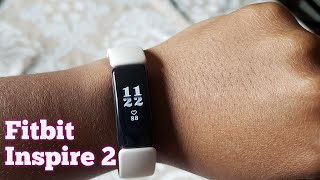 Fitbit Inspire 2 Lunar White Unboxing amp Review  Worth It [upl. by Enelyahs]