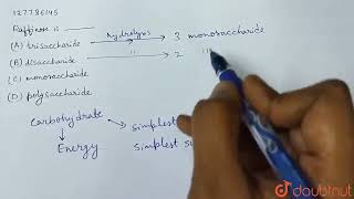 Raffinose is   CLASS 12  BIOMOLECULES  CHEMISTRY  Doubtnut [upl. by Ognimod]