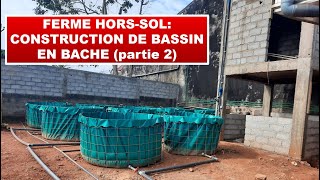 Ferme horssol construction de bassin en bâche partie 2 [upl. by Dorothy]