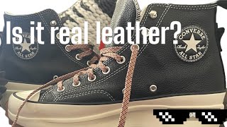 Unboxing run star hike Converse in leather [upl. by Koy]