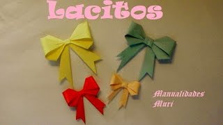 Origami  Papiroflexia Lazo explicado paso a paso español [upl. by Hermann907]