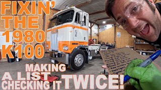 Kenworth K100 Cabover 1900 mile Post Trip Repairs and Upgrades [upl. by Kurth]