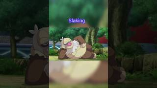 If Slaking was real  Slakoth evolution pokemon anime [upl. by Greyson]