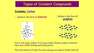 Bonding 05 Covalent Molecular and Network bonding [upl. by Enilatan]