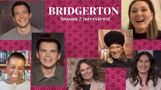 BRIDGERTON Season 2 new cast interviews  Who stole a prop from the set [upl. by Corneille]