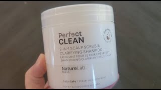 NatureLab Tokyo Perfect Clean Clarifying Scalp Scrub Review  BEST SCALP SCRUB [upl. by Bowra]