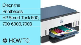 Clean the Printhead  HP Smart Tank 670 720 750 790 6000 7000 7300 7600 Printers  HP Support [upl. by Nyledam]