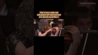 Hilary Hahn shows how a clear and articulated left hand and bow arm should sound like🎻 violin [upl. by Aliuqa]