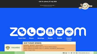 NCOP PLENARY HYBRID 25 July 2024 [upl. by Ayotnom252]