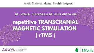 repetitive TRANSCRANIAL MAGNETIC STIMULATION  rTMS  Dr Vishal Chhabra amp Dr Riya Gupta  Hindi [upl. by Crandale]