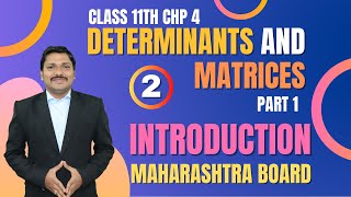 Determinants And Matrices Lec 2  Class 11th Maths1  Success 30  Maharashtra Board  Dinesh Sir [upl. by Aicila667]