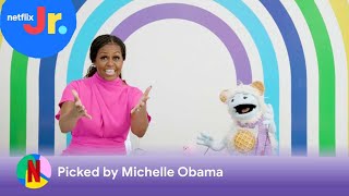 Michelle Obama Waffles  Mochis Kitchen Adventures YouTube Kids Picks [upl. by Hsotnas]