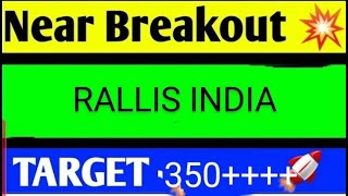 RALLIS INDIA SHARE LATEST NEWS TODAYRALLIS INDIA SHARE ANALYSISRALLIS INDIA SHARE TARGET [upl. by Gnaw155]