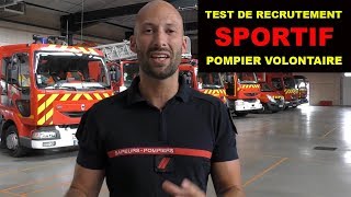 TEST de recrutement SPORTIF pour les POMPIERS VOLONTAIRES [upl. by Arney]