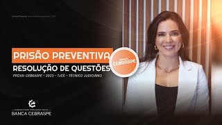 CEBRASPE – 2023 – TJCE – Técnico Judiciário  Prisão Preventiva [upl. by Baumann]